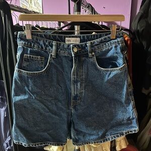Zara Women's Denim Blue Jean Shorts
